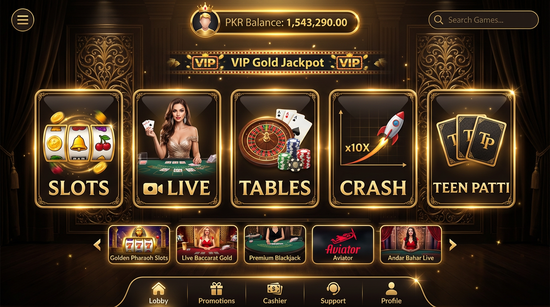 Main screen of lucky167 casino page for PK players