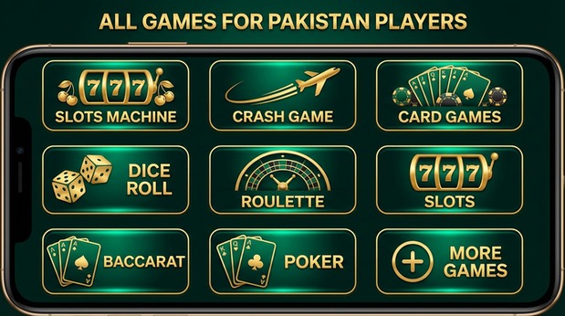 Main screen of lucky167 games page for PK players